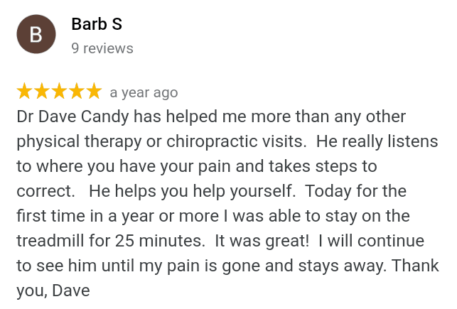 5 Star Review back pain sciatica stenosis walking