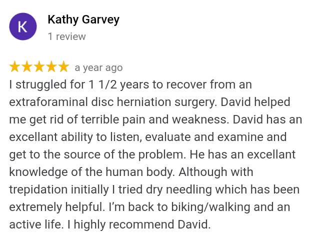 Kathy G.- Herniated Disc Review