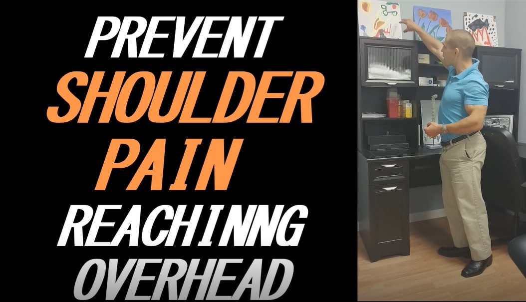 Prevent shoulder pain reaching overhead