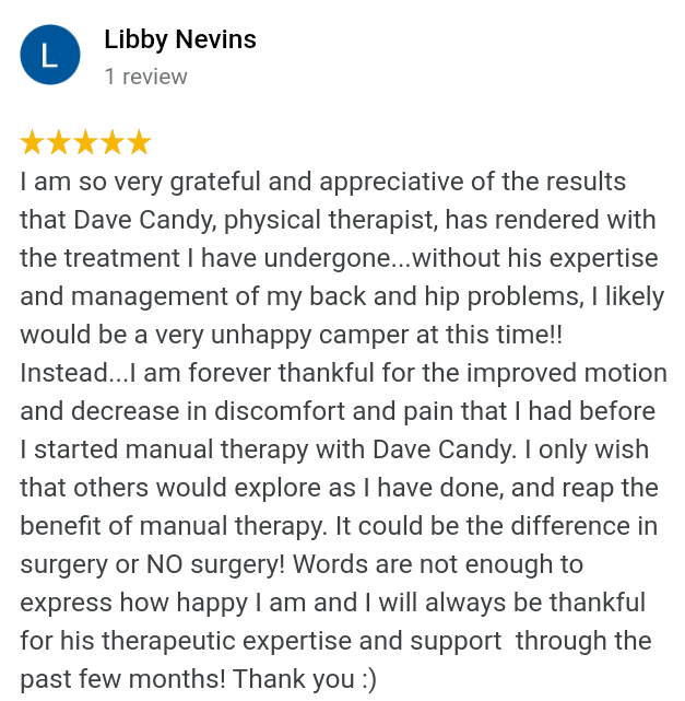Libby - Back & Hip Pain Review