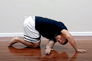 thread the needle yoga pose for lower back pain