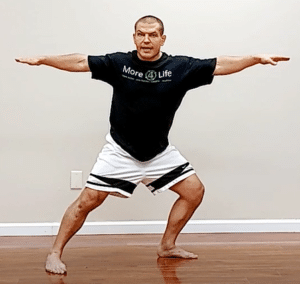 Warrior 2 is a good yoga pose for lower back pain