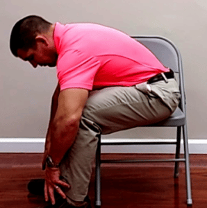 Chair Yoga Seated Forward Bend Pose To Fix Spinal Stenosis