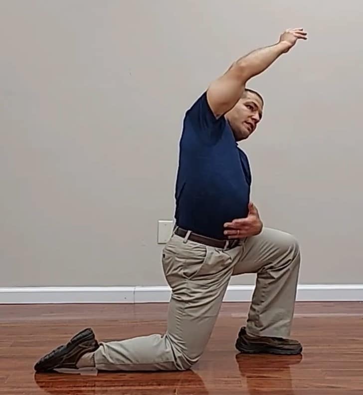 kneeling psoas stretch for lower back pain