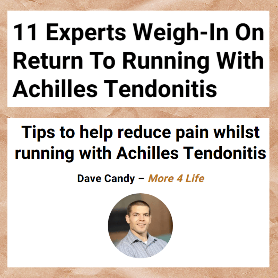 Return to running with Achilles tendonitis