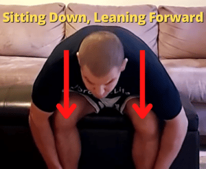 Pain In Butt Sitting Down Leaning Forwards Stretch For Lower Back