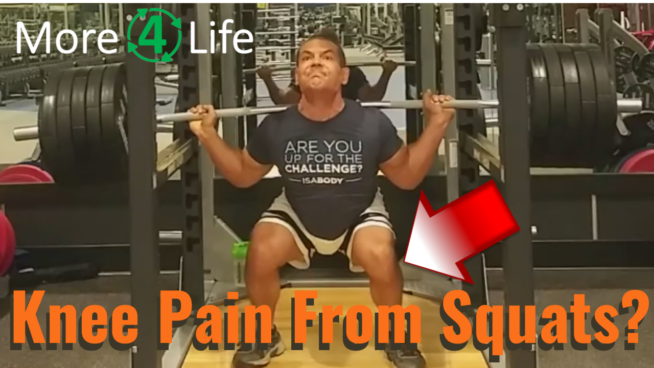 Knee Pain With Squats? Learn why your knee hurts from squats and how to stop it