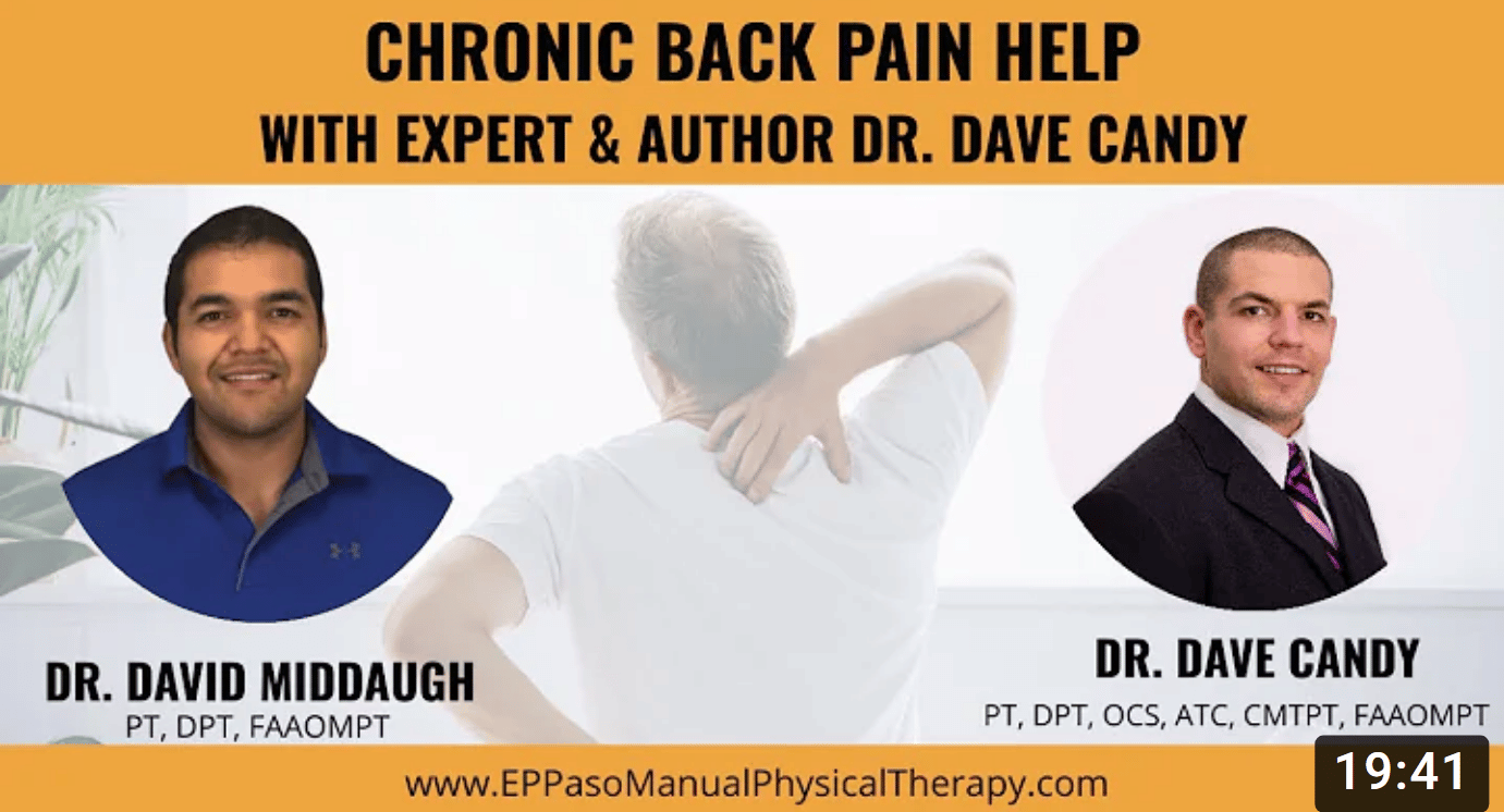 chronic back pain help