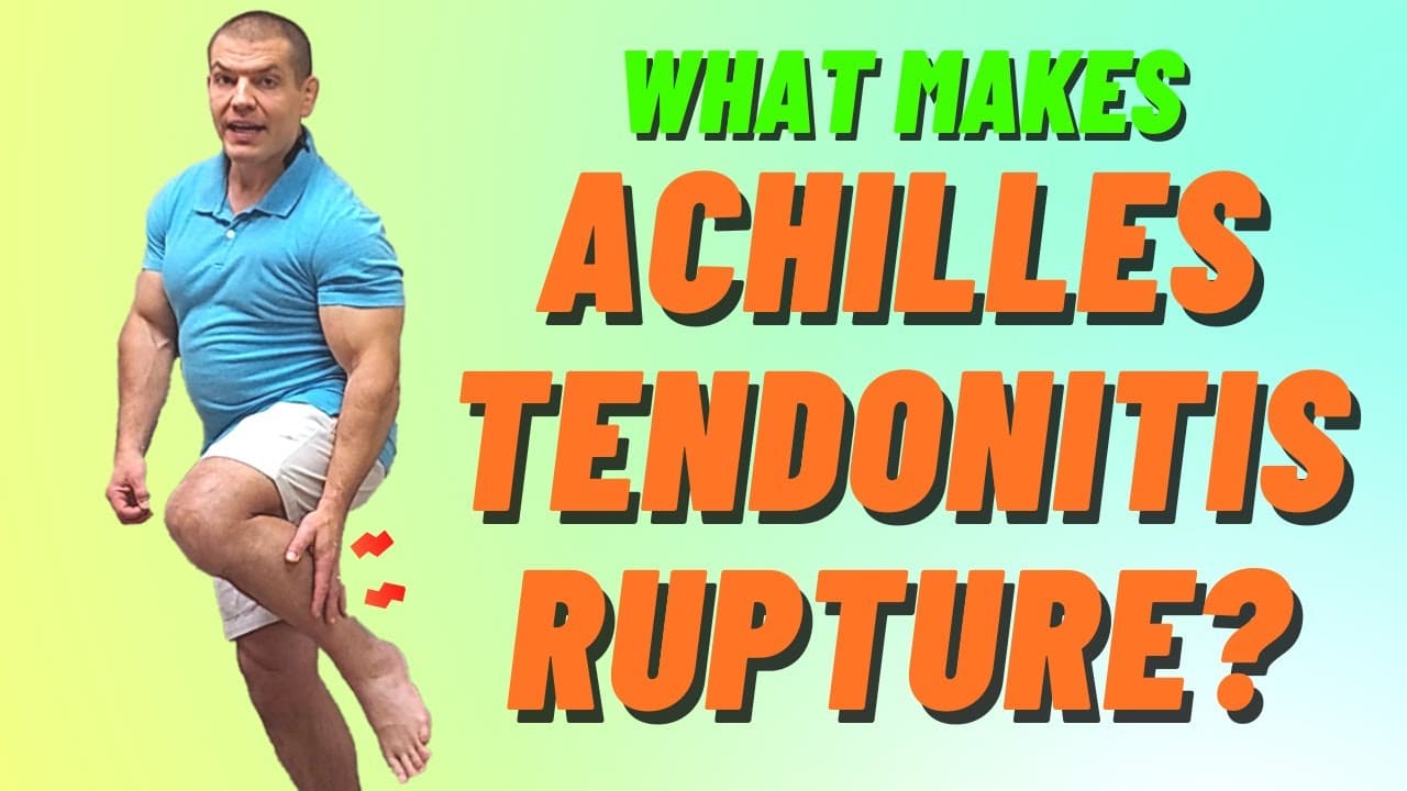 What makes Achilles tendonitis rupture?