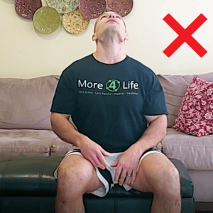 avoid exercises where you extend your neck backwards if you have degenerative disc disease