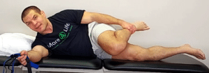 sidelying quad stretch for knee pain