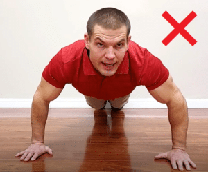 too much shoulder internal rotation doing push-ups can cause pain in shoulder