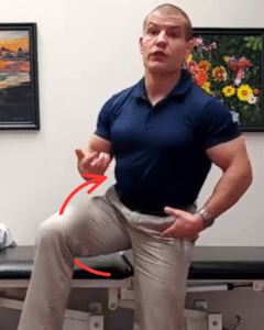 Hip circumduction exercise for snapping hip syndrome