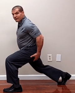 lunge exercise for arthritis of the hip