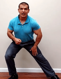 side lunge groin stretch