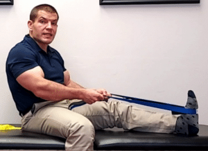 gastrocnemius stretching exercise for foot drop