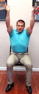 Chair Exercises For Seniors To Improve Flexibility Stretch 2 - Overhead Reaching