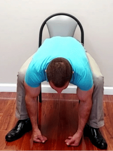 Seated forward bending is a good exercise for degenerative discs in lower back.