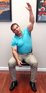 Chair Exercises For Seniors To Improve Flexibility Stretch 6 - Trunk Sidebening Stretch
