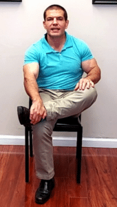 Chair Exercises For Seniors To Improve Flexibility Stretch 7 - Seated Piriformis Stretch