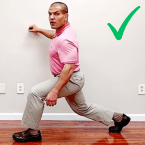 Glute strength exercise - lunge (side)