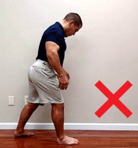 The wrong way to stretch tight calves