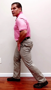 hip flexor stretch standing