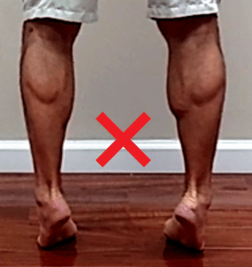 strengthening exercise for ankle #1 - heel raise incorrect inversion