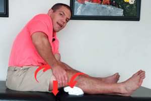 Joint mobilization to improve knee extension