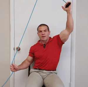 Shoulder pulley abduction exercise