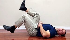 Ab exercise for back pain - double leg marching