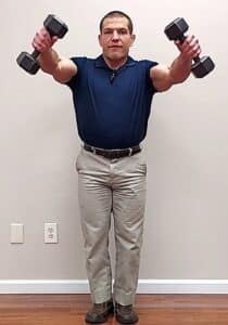 shoulder pain when weight lifting - front raises
