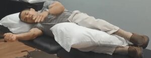 sleeping with pillow between knees can help relieve bilateral hip trochanteric bursitis pain
