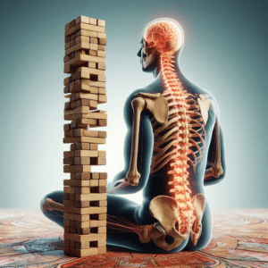 Spine Posture Tower of Blocks