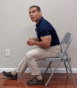 Single leg chair stand