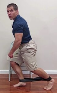 ankle joint mobilization with pull up band